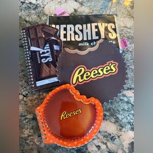 Reese's and Hershey's Themed Accessories Notebooks and Bags BRAND NEW